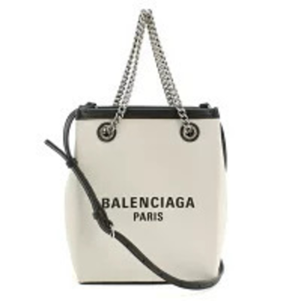 Balenciaga Tote Bag Chain White Handbag
